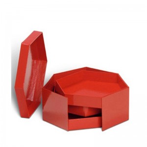 Caja de embalaje de regalo personalizada de alta calidad rotativa hecha a mano